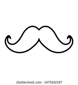 Mustache moustache Icon Design Template or logo illustration. Perfect use for website, pattern, design, etc.