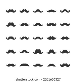 Mustache Moustache Vector Shape Sign Stock Vector (Royalty Free ...