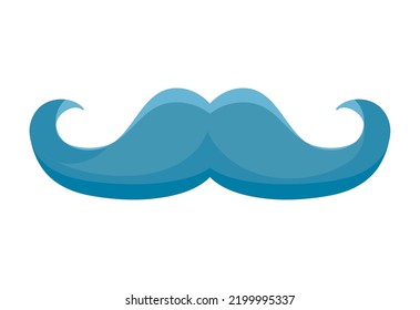 Mustache, Movember Prostate Cancer Isolated Icon