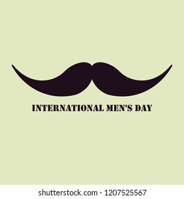 mustache on international men's day