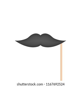 Mustache on stick