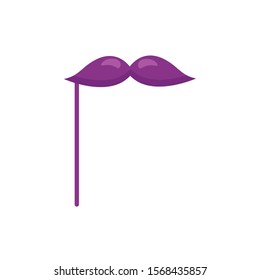 mustache party accesory isolated icon vector illustration design