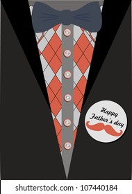 mustache party card. vector illustration