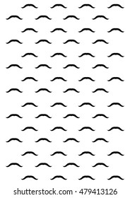 Mustache pattern background hipster retro vintage design