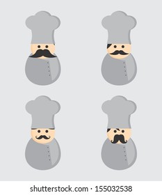mustache people master chef user icon picture avatar portrait
