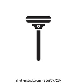 Mustache Razor Filled Icon Vector Illustration