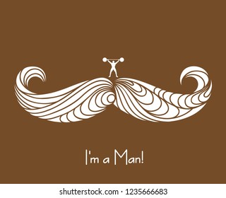 Mustache of The Real Man.
