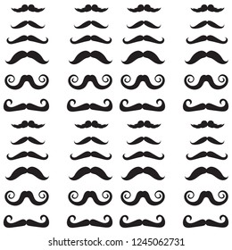 Mustache. Seamless pattern.