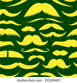 Mustache seamless pattern.