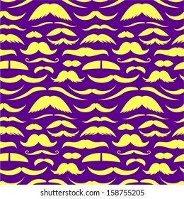 Mustache seamless pattern.