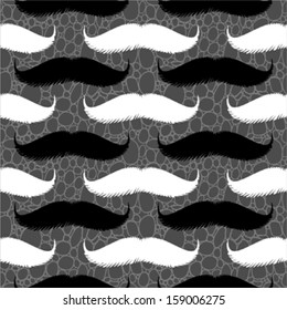 Mustache seamless pattern