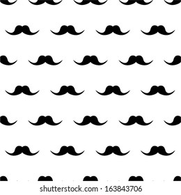 Mustache seamless pattern.