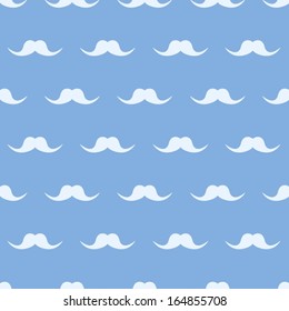 Mustache seamless pattern. 