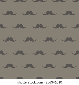 Mustache seamless pattern.