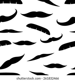 Mustache seamless pattern