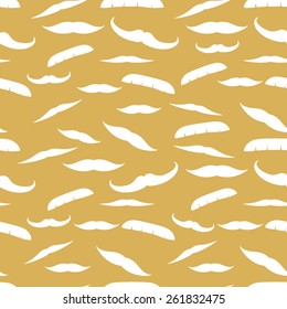 Mustache seamless pattern.