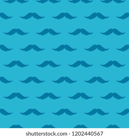 Mustache seamless pattern . National prostate Cancer Awareness Month backdrop.