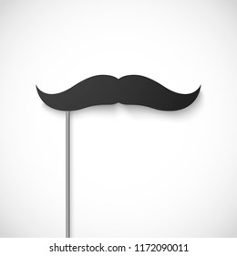 Mustache season. Fake mustache mask. Vector illustration