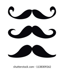 Mustache, set. Vector illustration .EPS 10.