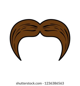 mustache style hipster accessory