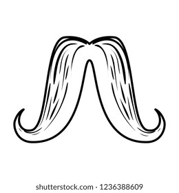 mustache style hipster accessory