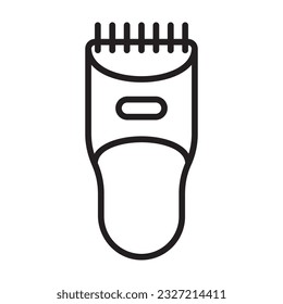 mustache trimmer icon vector illustration logo design