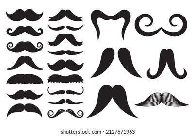 Mustache Vector Bundle, Mustache Silhouette, Mustache Vector vinyl