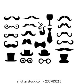 Mustache Vector Clip Art Silhouette Stock Vector (Royalty Free ...