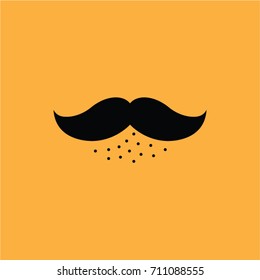 Mustache vector drawing