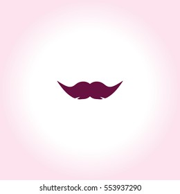 Mustache Vector Icon.