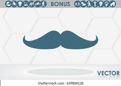 Mustache vector icon