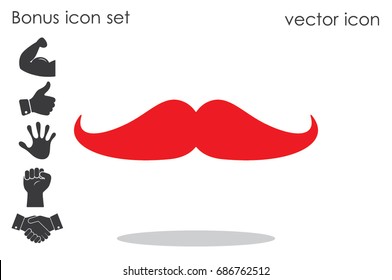Mustache vector icon