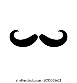 Mustache vector icon. Barbershop illustration sign. haircut symbol or logo.