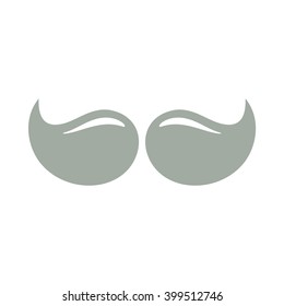 Mustache. Vector icon. Color illustration.