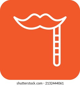 Ilustración de diseño de iconos vectores de bigote