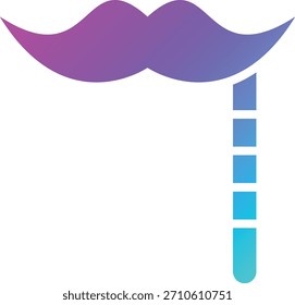 Schnurrbart, Vektorsymbol, Entwurfsgrafik