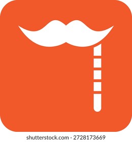 Ilustração de design de ícone de vetor de bigode