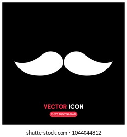 Mustache Vector Icon Illustration
