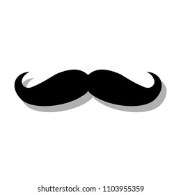 mustache vector icon illustration