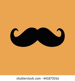 Mustache vector icon illustration