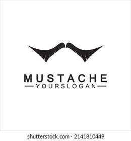 Mustache Vector icono plantilla de diseño 