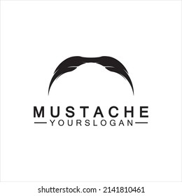 Mustache Vector icon logo design template 