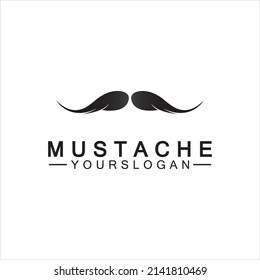 Mustache Vector icon logo design template 