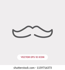 Mustache vector icon, man symbol