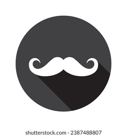 Mustache vector icon,illustration template design