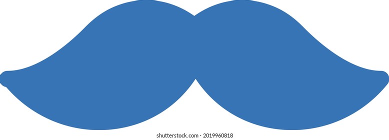 mustache  vector illustration isolated on a transparent background . Strok vector icons for concept or web graphics.