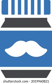 mustache  vector illustration isolated on a transparent background . Strok vector icons for concept or web graphics.
