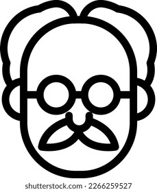 mustache  Vector illustration on a transparent background. Premium quality symmbols. Line Color vector icons for concept and graphic design. 
