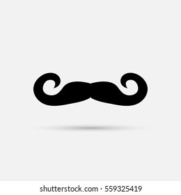 Mustache vector  on white background