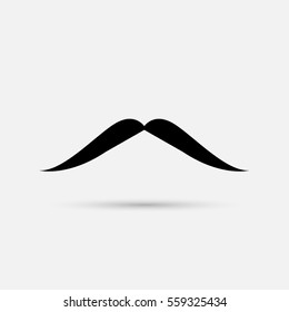 Mustache vector  on white background